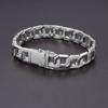 Bracciale a catena rettangolare con diamanti intermedi per donna S925 Argento Catena cubana Hip-hop Temperamento semplice Luce Lusso di alta qualità Regalo di compleanno
