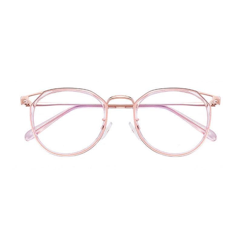 New Cat Ear Myopia Glasses Cute Joker Anti-Blu-ray Flat Mirror Can Be Equipped with Retro Tide Glasses Frame.