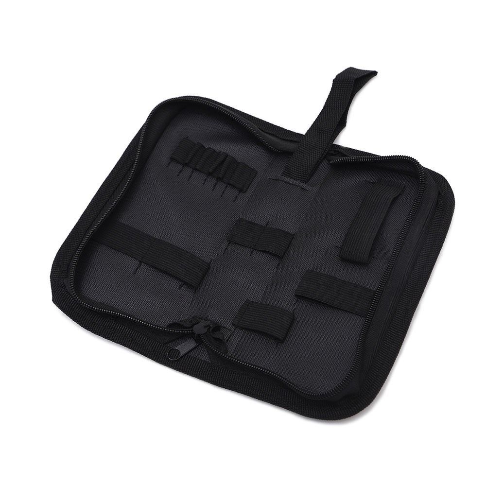 Small Zipper Tool Pouch Multi-purpose Hand Tool Pouch Portable Screwdriver Bag Practical Tools Organizer Black Storage Bag