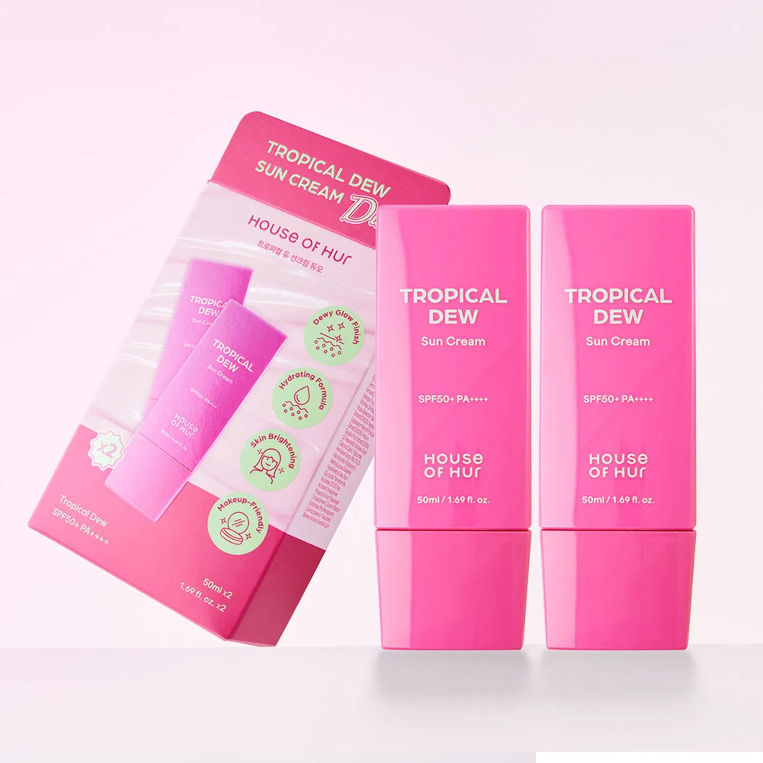 House of Hur Tropical Dew Sun Cream 50ml Duo Set 50ml
