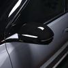 Black Mirror Cover For Kia EV3 2025 Exterior Rear View Mirror Cap Cover Carbon Fiber Decoration Exterior Rear View Mirror Covers