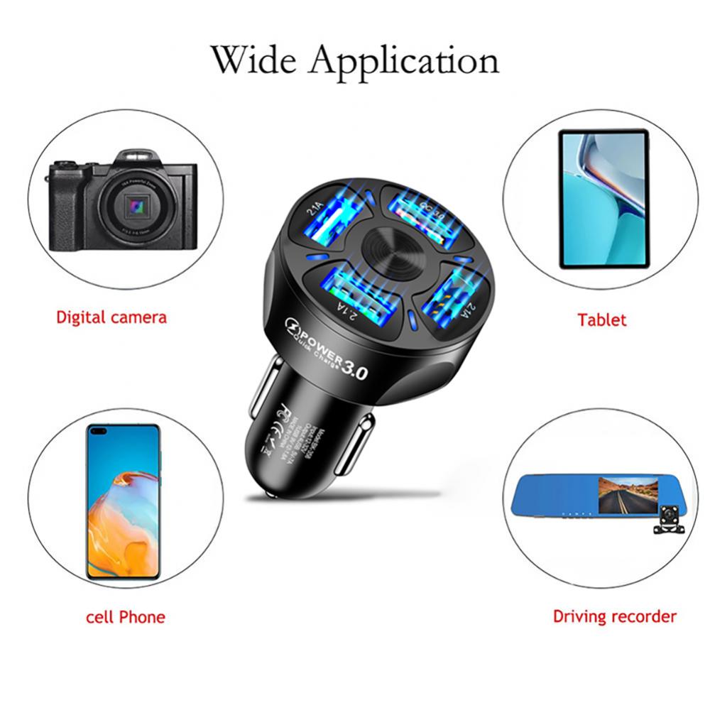 Port USB QC 3.0 Fast Car Charger For Cell Phone Fast Charging Car Accessories Car Interior Parts Car Products Tools Charging