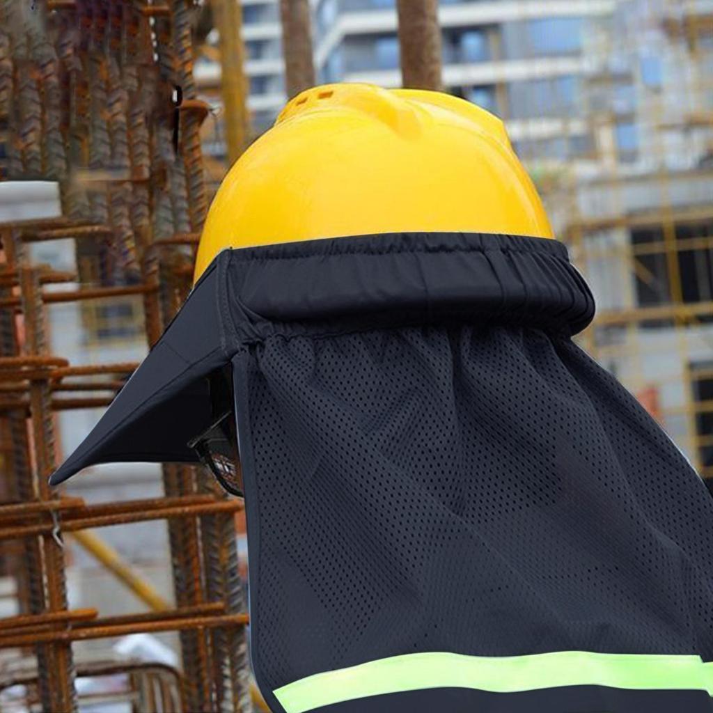 Skyddshjälm Nät Solskydd Reflekterande Rand Skyddshjälm Tillbehör för Lager Trädgårdsarbete Arbetande Män Utomhus Kvinnor