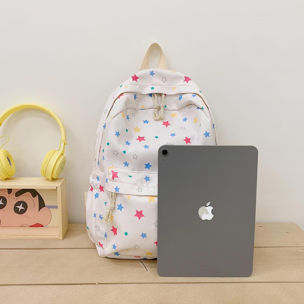 Schoolbag Small Fresh Cute Star Backpack Female Japanese Primary School Students Simple Schoolbag Leisure Travel Backpack