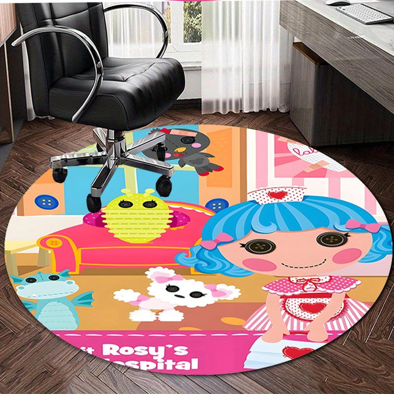 1pc Lalaloopsy4 Design Printed Area Round Carpet for Bedroom Living Room Home Decor Rugs Mat Non Slip Mat Rug for Bedside