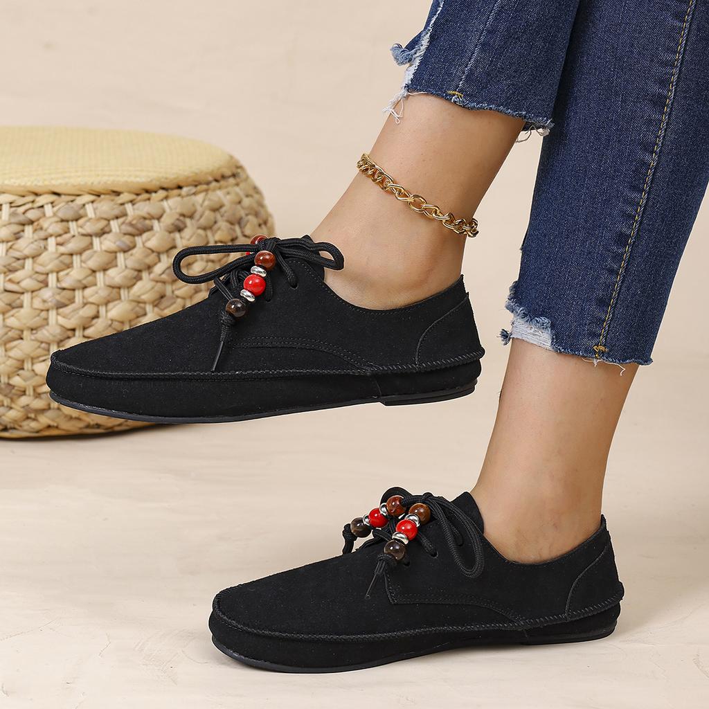 Foreign Trade Large Size New Retro Tassel All-inclusive Birkenstocks Spring and Autumn New Flat-bottomed Doudou Loafers