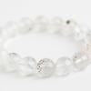 Eigado Pyrite In Quartz 18 Inner Natural Power Good Luck Bracelet, Beads, 11mm, Diameter Approx. 17cm, Stone, Stone, Charm, 2507-Brace-Pyr-02