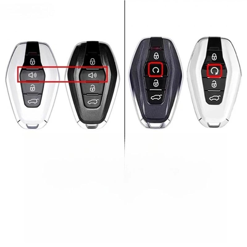 Premium Zinc Alloy Key Fob Case Cover Fit For Jetour X70L/X70 Plus/X90 Zilong/X90 Cdm/X95/X70 Pro - Protective Key Fob Remote Housing Key Ring