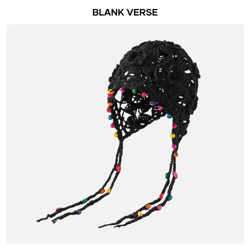 Autumn and winter hats women's warm ear protectors knitted wool hats retro dual-purpose bag hats