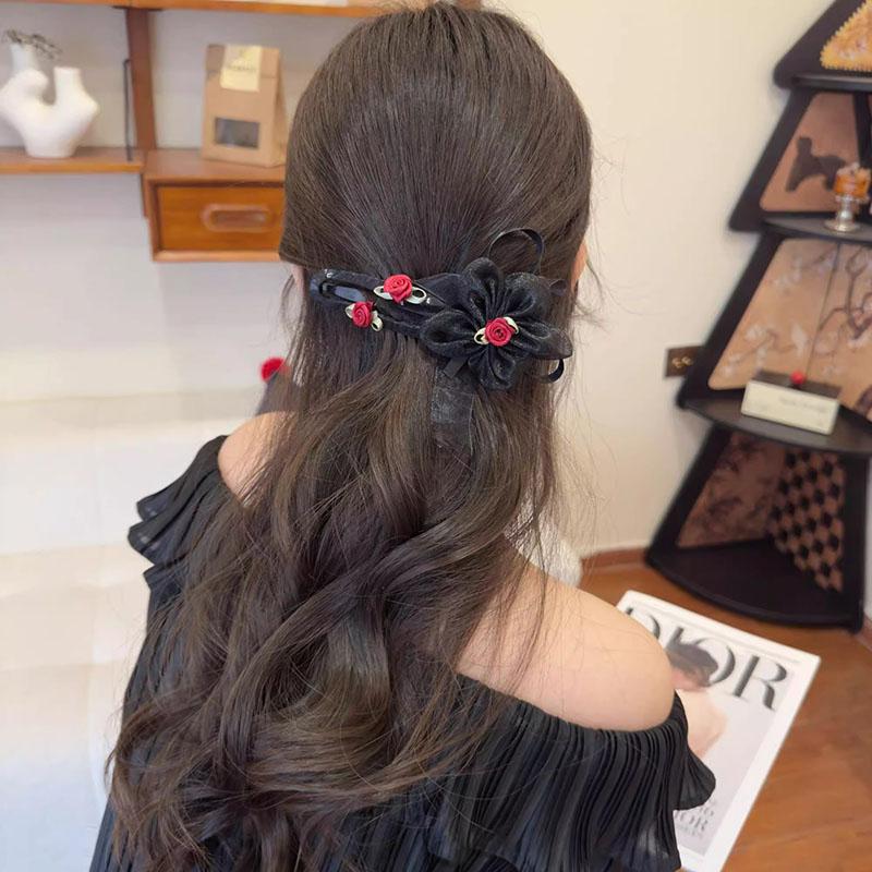 Elegante Chiffon-Blumen-Haarspangen Süße Fashiop Große Haarspangen Haarspangen Haarklammern Für Frauen Haarschmuck Geschenke