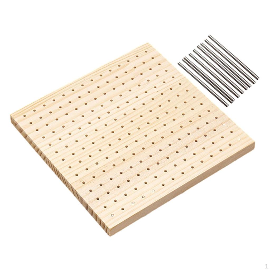 Blocking Board for Crochet Work, Versatile Use with 9 Steel Pins Knitting, DIY Projects