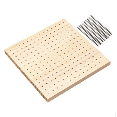 Blocking Board for Crochet Work, Versatile Use with 9 Steel Pins Knitting, DIY Projects