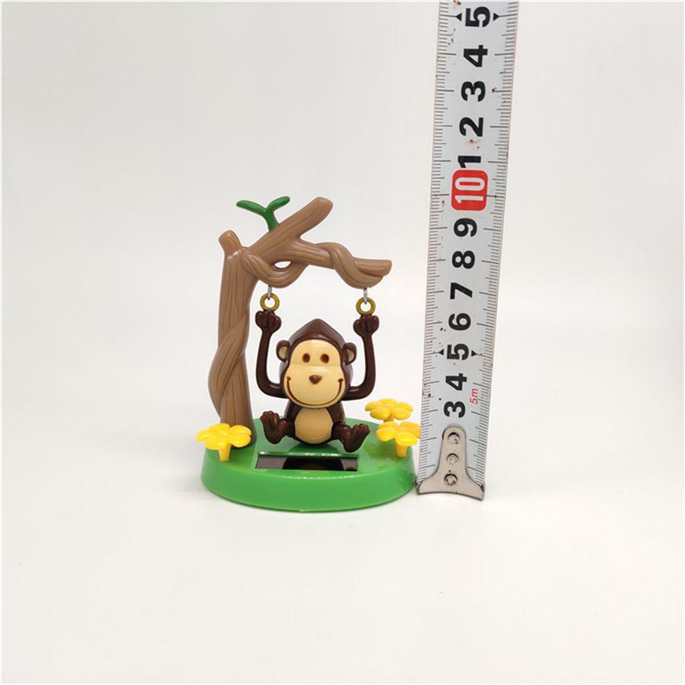 Animated Monkey Toy Car Styling Accessories Solar Powered Dancing Monkey Animal Swinging Ornaments