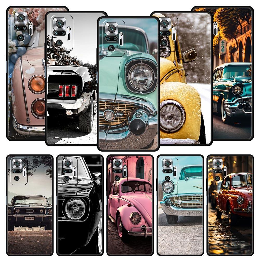 Phone Case For Xiaomi Redmi Note 14 13 12 5G 9S 9 10 11 Pro Plus 4G 9T 14C 13C 12C 10C 9C 9A Cover Classic Vintage Old Retro Car