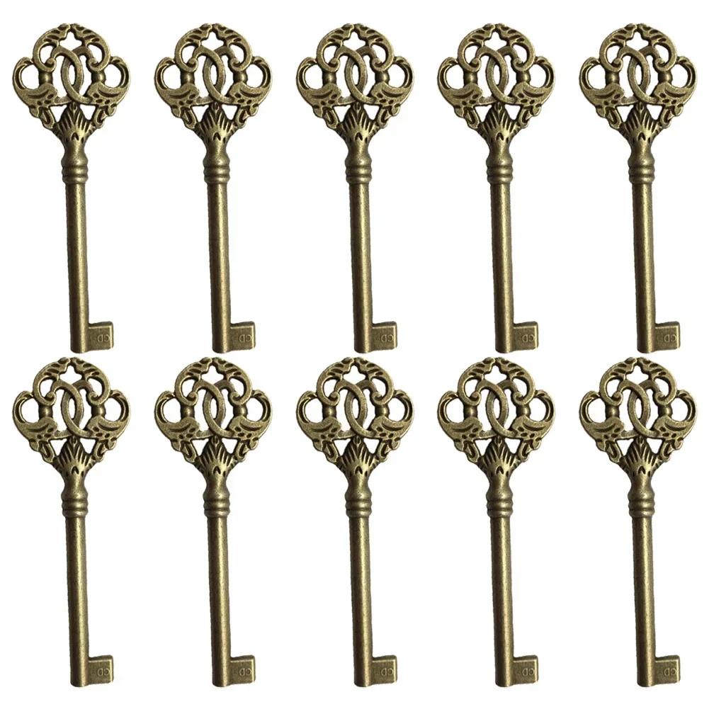For Furniture Cabinet Vintage Key Key 10pcs Furniture Cabinet Antique Hole Head Key Open Skeleton Vintage Style China Mainland