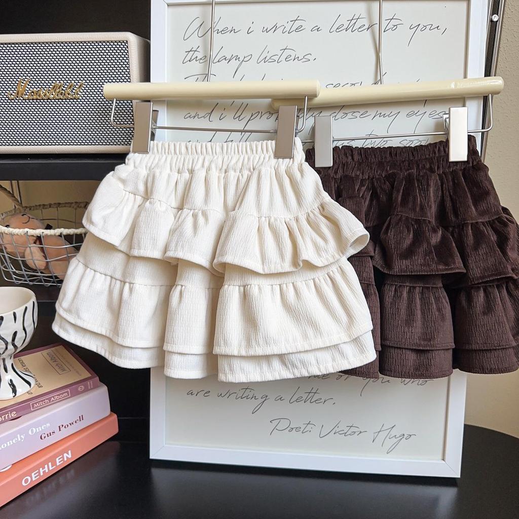 Girls' Puffy Layered Skirt - Stylish Autumn/Spring Fashion CM0172