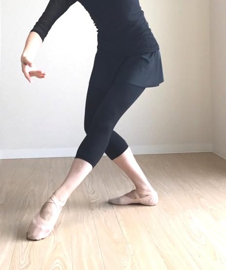 Ballet Specialty Store Mignon Ballet Capri for Adult Ballet Sheer 110 Denier Leggings, Length, Lessons, Finish, Black,