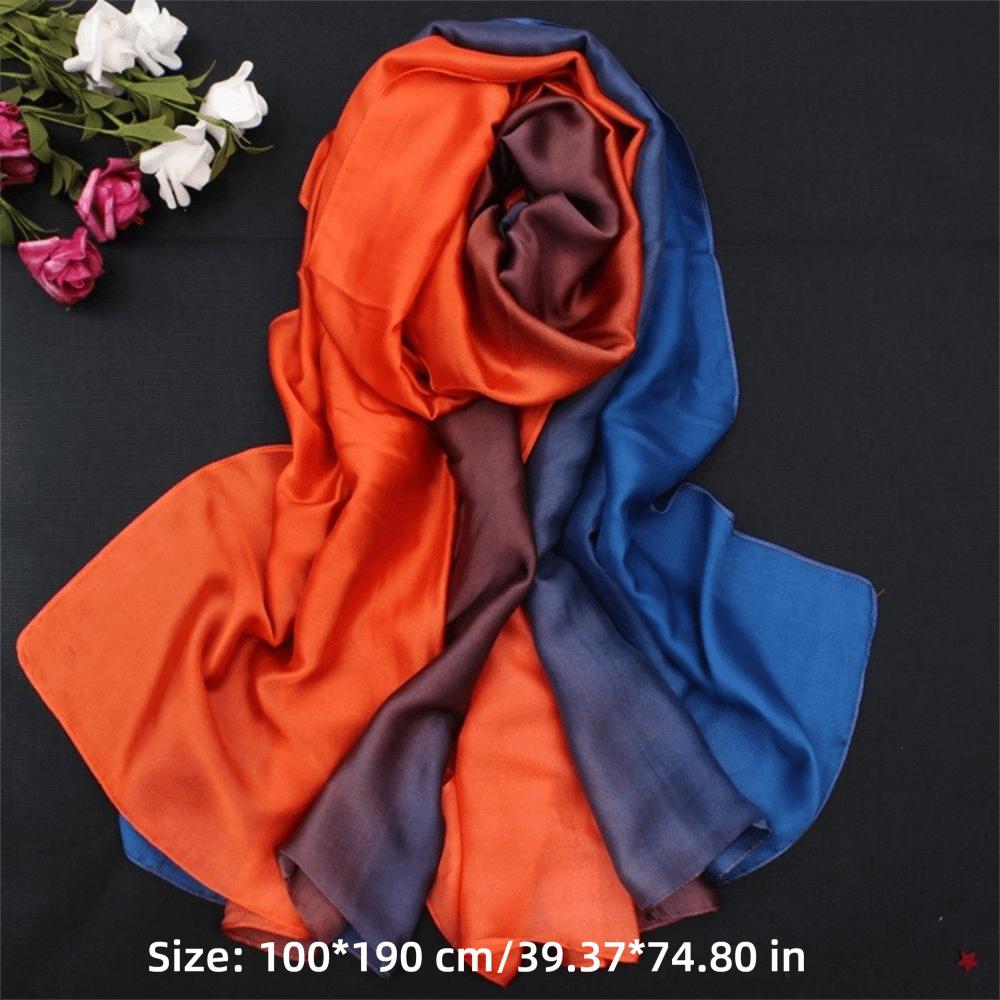 Soft Shawls and Wraps Gradient Color Belly Dance Waving Veil Retro Female Hijab