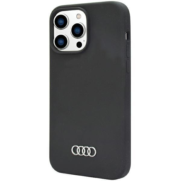 Audi Silicone Case Iphone 14 Pro Max 6.7 Czarny/Black Hardcase Au-Lsrip14Pm-Q3/D1-Bk