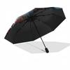 Uroczy Słonik Składany Parasol, Parasol Ochronny UV z Nadrukiem Serc na Słońce i Deszcz, Kawaii Przenośny Parasol