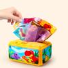 Montessori Baby Tissue Box Towel Soft Cloth Toys Toddler Finger Exercise Educational Learning Activity Sensory Plush Toy for Kid