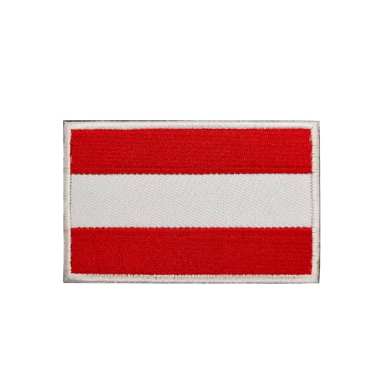 European Flags Embroidered Patches for Bags & Hats - Morale Badges with Hook, Loop & Iron-On Backing