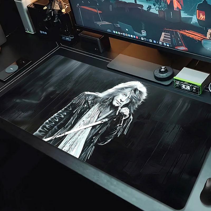 Bon Jovi Rock Legend Large Size Mouse Pad Large Gaming Table Cushion Nonslip Laptop Tablet Big Mousepad Xxl Mat Mini Pc Playmat With Lock Edge