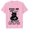 Unisex Blouse Funny Animal Jokes Cartoon Tshirts Angels Dont Always Have Wings Graphic Female Clothing Unisex Tee Shirts Tops