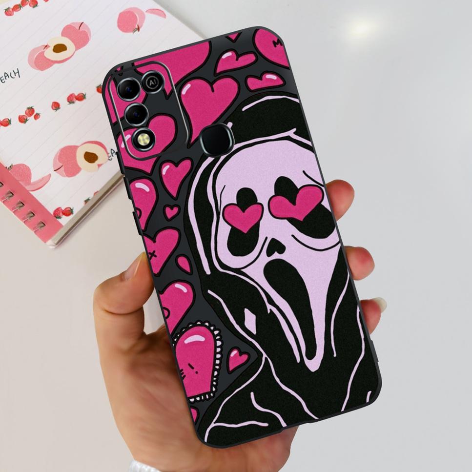 For Infinix Hot 11 Play 6.82" Soft Silicone Phone Cases For Infinix Hot 11 Play 11play 10Play Cover Luxury Flowers Funda Capa