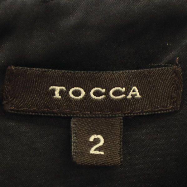 TOCCA Made In Japan Short Sleeve One Piece 2 Black French Sleeve Women Used