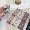 Nylon Embroidery Strap Belt Band For Apple Watch 46mm 45mm 44mm 40mm 49mm 41mm 42mm For iWatch Series 11 10 9 7 8 3 6 SE Ultra 3