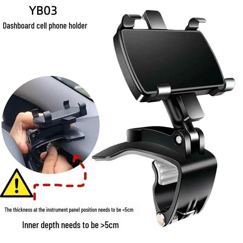 Universeller Autohalter für Armaturenbrett, Sonnenblende und Rückspiegel, Navigation mit Parkscheibe