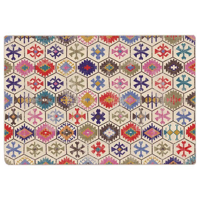 VidaXL Tapis lavable multicolore 190x300 cm antidérapant 136583