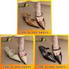 Retro Pointed Toe Mules For Women Summer Pu Casual Slipon With Skinny Heel For Daily Wear