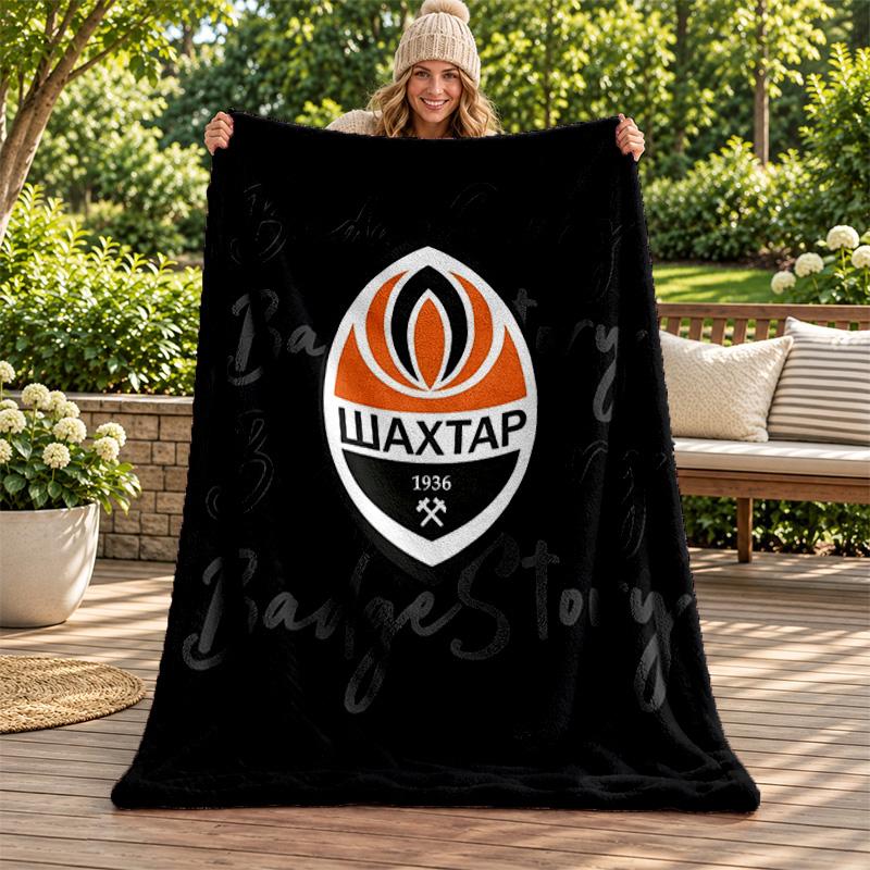 FC Shakhtar Donetsk blanket Flannel Blanket Soft Cozy Plush Throw for Sofa Bed Lightweight Home Decoration Gifts for Christmas various holidays