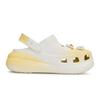 Crocs Crush Clog REGO Hot Dog Panda Baking Hand Painted Graffiti Detachable Accessories Hole Shoes Unisex White and Yellow