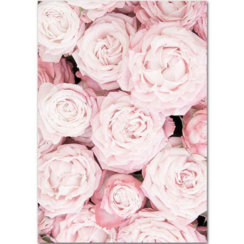 

Современный цветущий цветок розового цвета настенное искусство холст девушка спальня украшения картины картины гостиная украшение постер скандинавский 21*30cm No Frame