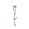 Butterfly Design Fake Belly Ring Zircon Belly Button Rings Navel Rings  Fashion Accessory
