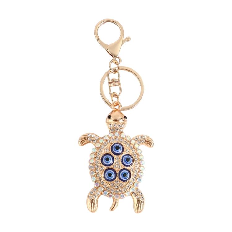 Shell Mystic Gaze Protective Keychain Resilient Alloy Spiritual Amulet Portable Travel Accessory Gift