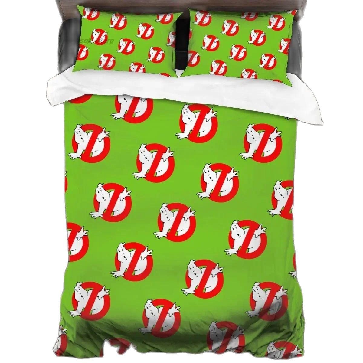 

Комплект постельного белья G-Ghostbusters с 3D-принтом, наволочка с персонажами фильма, пододеяльник для взрослых детей, односпальный, полуторный, двуспальный, королевский размер, комплект для кровати размера кинг 135x200cm-2pcs