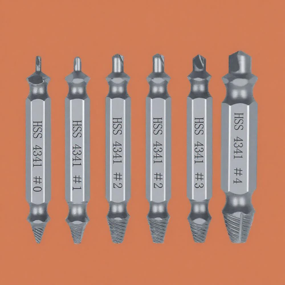 HSS 4341 Stripped Screw Extractor Drill Kit Broken Damaged Bolt Remover Tool for Easy Removal 1PC 4PCS 6PCS Drill Bits Set