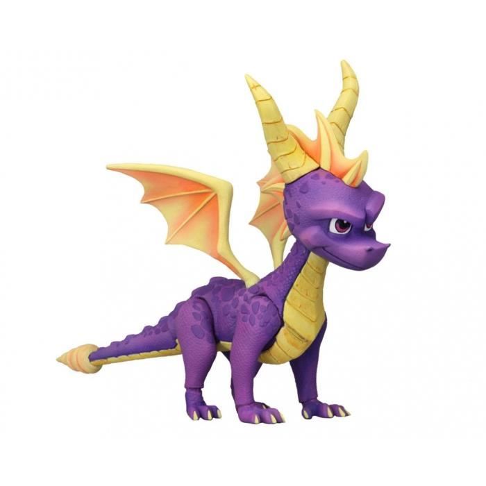 Figurine Spyro 20 Cm - NECA - Modèle Spyro - Violet - Intérieur - Adulte