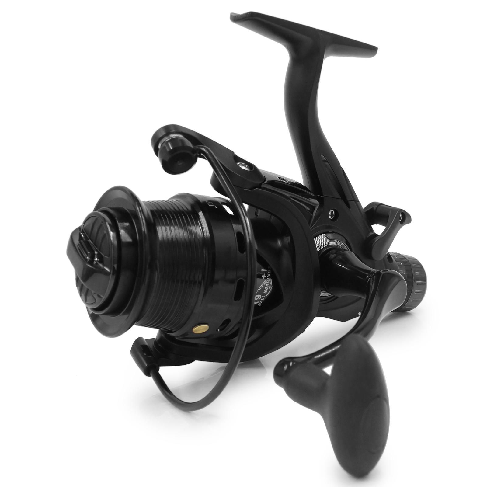 

9+1BB Speed Ratio Fishing Reel with Dual Brake System Smooth Spinning Reel with Dual Spool Interchangeable Handle