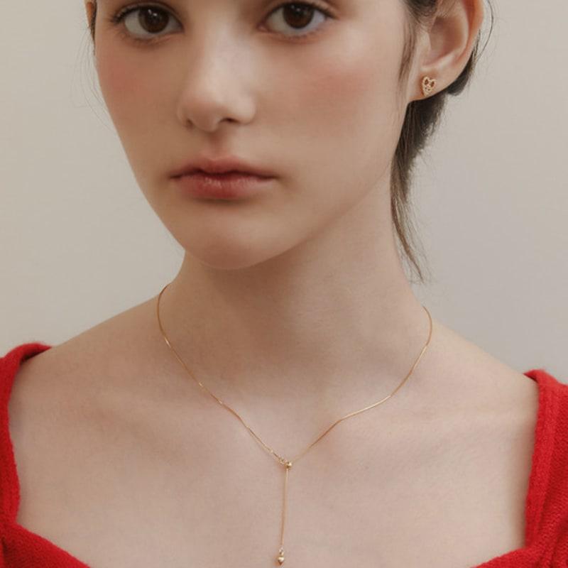 Tatiana (925 Silver) Heart Tail Y-Line Necklace NZ2425