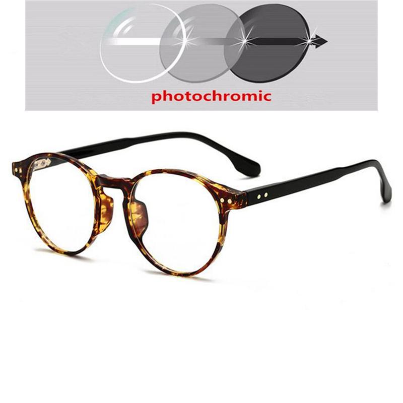 Rice Nails Round Frame Anti Blue Light Computer Glasses Women TR90 Prescription Eyeglasses Diopter 0 To 6