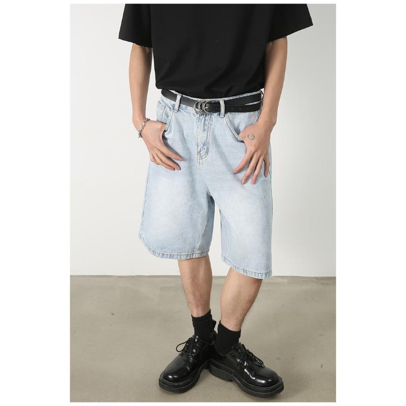 Denim Shorts Men's Summer Five-point Pants Loose Casual Pants