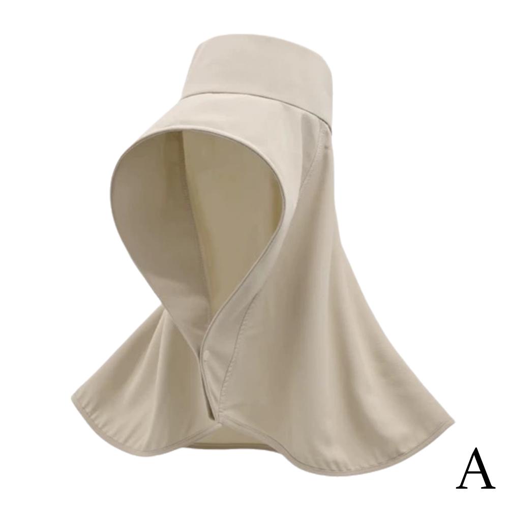 Sommer Hüte Für Frauen Im Freien UV Anti Neck Schutz Große Sonne Schal Visiere Krempe Pferdeschwanz Für La E7T5