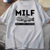 FISHING MILF Tshirt Funny Fish Designer Clothes Cotton Short Sleeves Tshirt Unisex Casual Base Top Women T Shirt Male Clothes