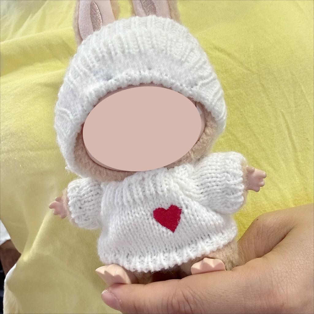 For 17cm Labubu Plush Clothing Doll Exquisite Skirt- Adorable Retro Skirt Set for DIY Clothes Accessories Gift