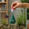 3D Printed Christmas Tree Shrimp Resting Spot Durable Hammock Feeding Ring  Betta Fish